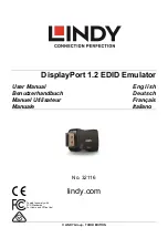 Preview for 1 page of Lindy 32116 User Manual