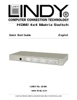 Preview for 1 page of Lindy 32595 Quick Start Manual