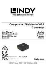 Предварительный просмотр 1 страницы Lindy 32621 User Manual