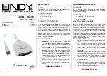 Preview for 1 page of Lindy 32858 Installation And Use