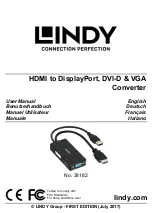 Preview for 1 page of Lindy 38182 User Manual