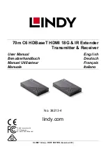 Preview for 1 page of Lindy 38213 User Manual