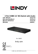 Предварительный просмотр 1 страницы Lindy 38249 User Manual