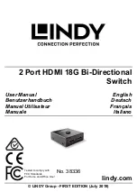 Предварительный просмотр 1 страницы Lindy 38336 User Manual