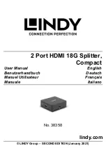 Preview for 1 page of Lindy 38358 User Manual