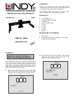 Preview for 1 page of Lindy 40592 Installation Manual