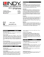 Preview for 1 page of Lindy 42706 Installation Manual