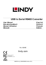 Preview for 1 page of Lindy 42845 User Manual