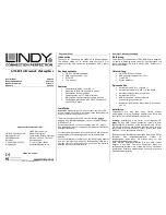 Lindy 42888 Manual предпросмотр