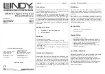 Предварительный просмотр 1 страницы Lindy 43090 User Manual