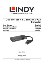 Preview for 1 page of Lindy 43354 User Manual