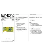 Preview for 1 page of Lindy 51080 User Manual