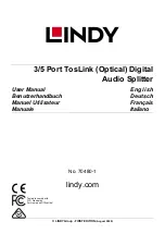 Lindy 70480 User Manual preview