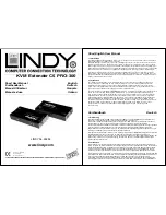 Предварительный просмотр 1 страницы Lindy C5 PRO-300 Short User Manual