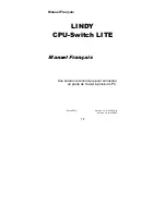 Предварительный просмотр 17 страницы Lindy CPU Switch Lite Manual