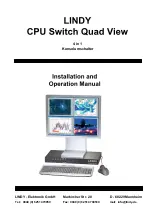 Lindy CPU Switch Quad View Installation And Operation Manual preview