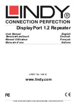 Lindy DisplayPort 1.2 Repeater User Manual предпросмотр