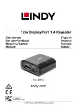 Lindy DisplayPort 38415 User Manual предпросмотр