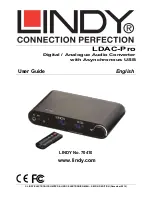 Lindy LDAC-Pro User Manual preview