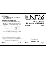 Lindy Quad Drive User Manual предпросмотр