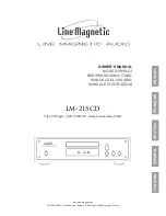 Line Magnetic LM-215CD Owner'S Manual предпросмотр