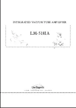 Line Magnetic LM-518IA Manual предпросмотр