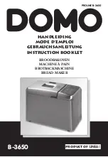 Preview for 1 page of Linea 2000 DOMO B-3650 Instruction Booklet