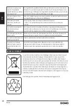 Предварительный просмотр 26 страницы Linea 2000 DOMO B3963 Instruction Booklet