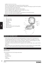 Предварительный просмотр 42 страницы Linea 2000 DOMO B3963 Instruction Booklet