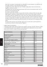 Предварительный просмотр 42 страницы Linea 2000 DOMO Deli-fryer XXL Instruction Booklet