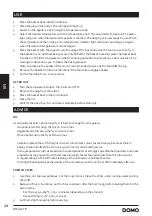 Preview for 24 page of Linea 2000 DOMO DO1025FR Instruction Manual