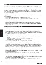 Preview for 26 page of Linea 2000 DOMO DO1025FR Instruction Manual