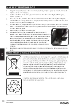 Preview for 30 page of Linea 2000 DOMO DO1025FR Instruction Manual