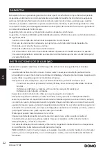 Предварительный просмотр 22 страницы Linea 2000 DOMO DO1028TP-BF Instruction Booklet