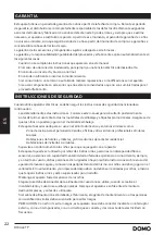 Предварительный просмотр 22 страницы Linea 2000 DOMO DO1028TP Instruction Booklet