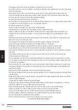 Preview for 28 page of Linea 2000 DOMO DO1033S Instruction Manual