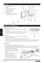 Предварительный просмотр 42 страницы Linea 2000 DOMO DO1057 Instruction Booklet