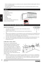 Предварительный просмотр 28 страницы Linea 2000 DOMO DO1059CG Instruction Booklet