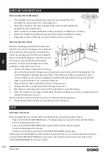 Предварительный просмотр 40 страницы Linea 2000 DOMO DO1059CG Instruction Booklet