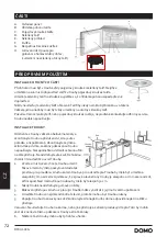 Предварительный просмотр 72 страницы Linea 2000 DOMO DO1059CG Instruction Booklet