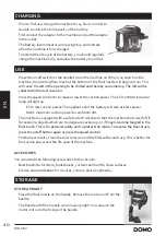 Preview for 40 page of Linea 2000 DOMO DO219SV Instruction Booklet