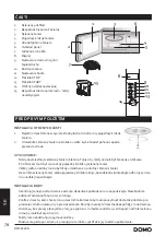 Предварительный просмотр 78 страницы Linea 2000 DOMO DO2332CG Instruction Booklet