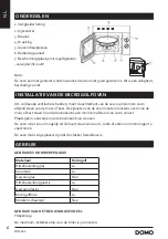 Предварительный просмотр 6 страницы Linea 2000 DOMO DO2423 Instruction Booklet