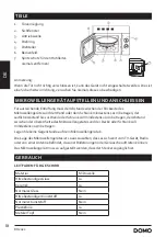 Предварительный просмотр 18 страницы Linea 2000 DOMO DO2423 Instruction Booklet