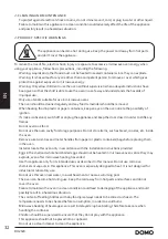 Preview for 32 page of Linea 2000 DOMO DO2520 Instruction Manual