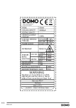 Предварительный просмотр 80 страницы Linea 2000 Domo DO263A Instruction Booklet