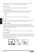 Preview for 24 page of Linea 2000 DOMO DO265HD Instruction Booklet