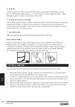 Preview for 40 page of Linea 2000 DOMO DO265HD Instruction Booklet