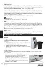 Preview for 70 page of Linea 2000 Domo DO360A Instruction Booklet