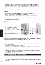 Preview for 70 page of Linea 2000 Domo DO362A Instruction Booklet